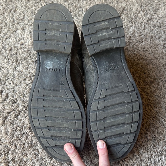 Taos distressed charcoal grey lace-up boots, women’s EU sz. 39/ US 8.5, perfect - Picture 10 of 11